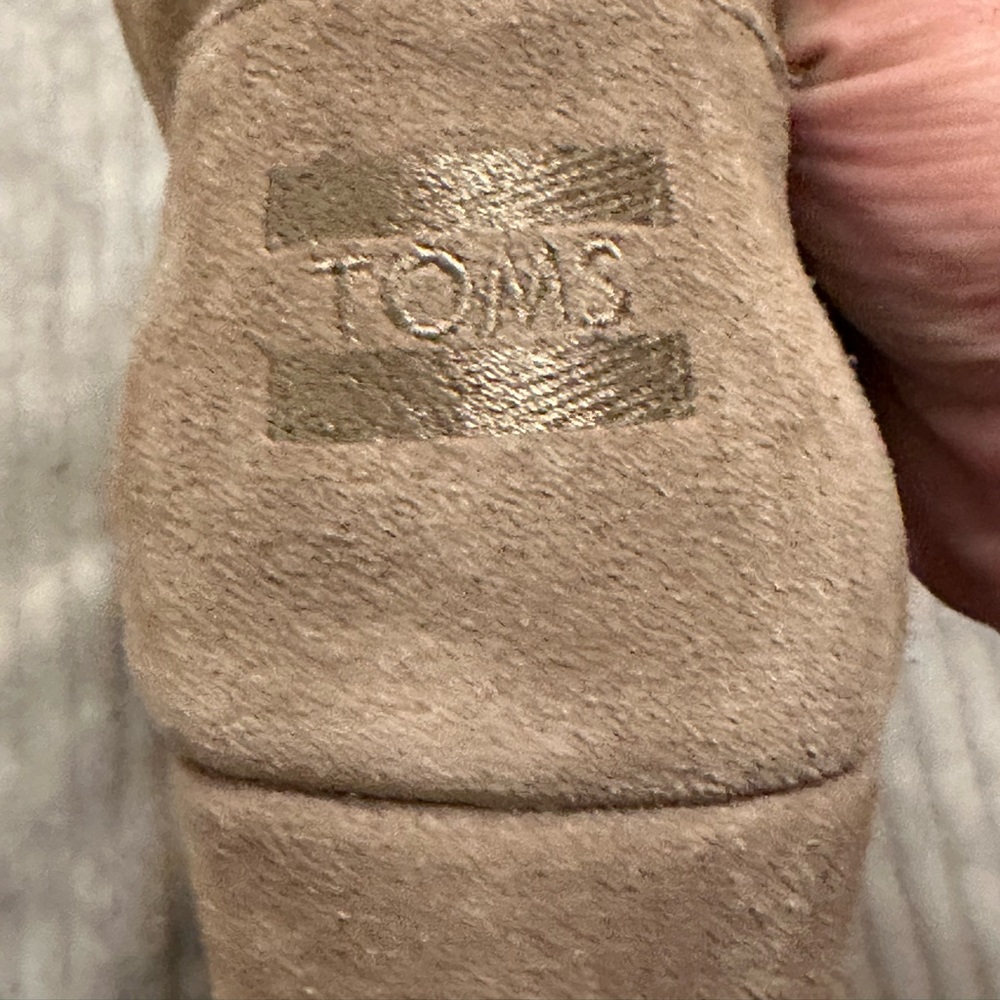 Toms Taupe Wedge Heel Boot